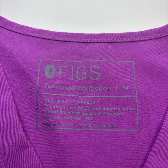 Figs Women's Top in Purple - Picture 7 of 8